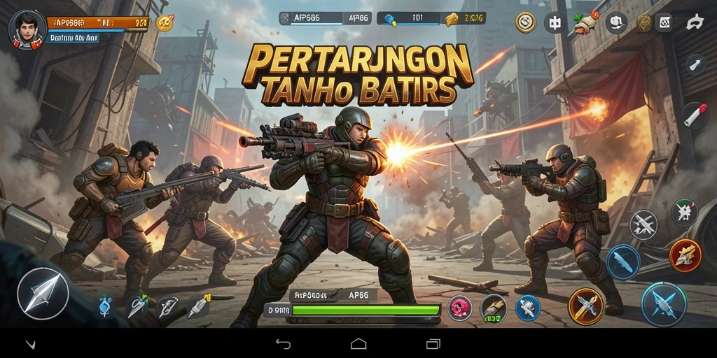 Tampilan gameplay AP686 yang intens dan penuh aksi dari arena pertarungan.