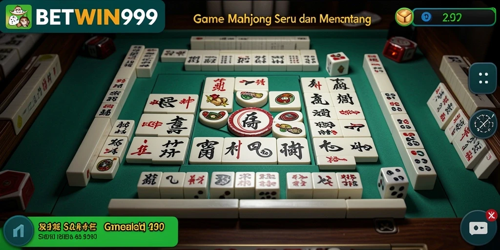 Tampilan gameplay Mahjong yang menarik dan penuh warna.