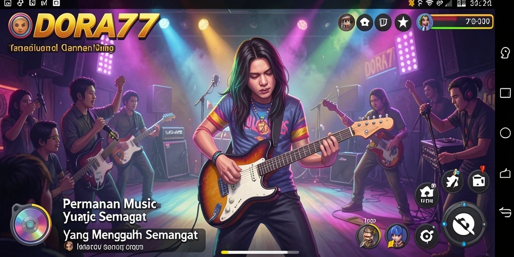 Tampilan gameplay DORA77 yang interaktif dan menarik.