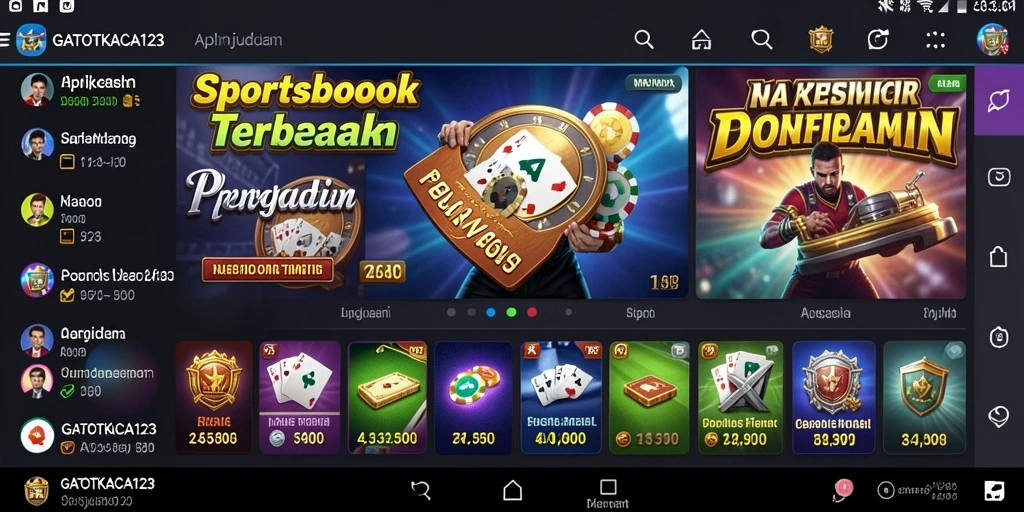 Tampilan screenshot GATOTKACA123 menampilkan fitur taruhan olahraga yang menarik.