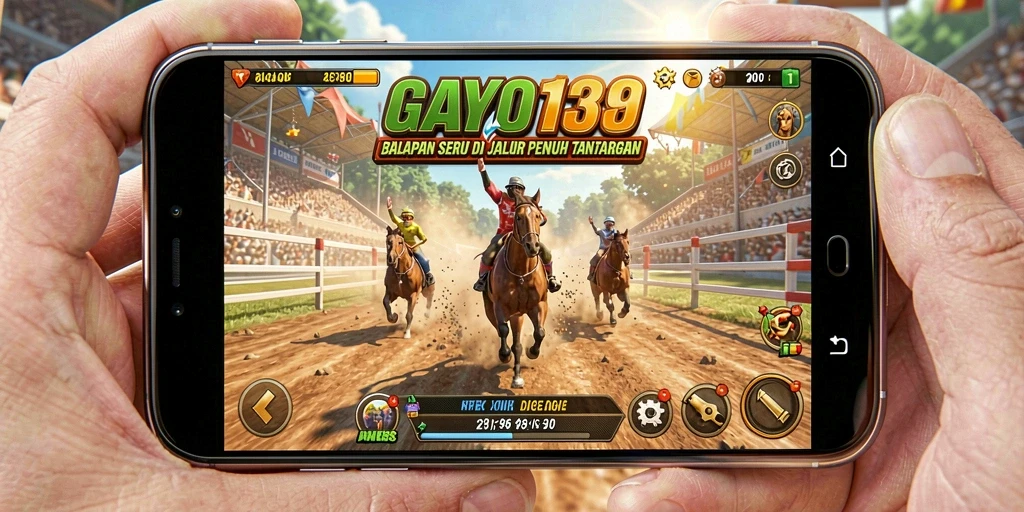 Tampilan gameplay GAYO138 dengan balapan yang seru dan menegangkan.