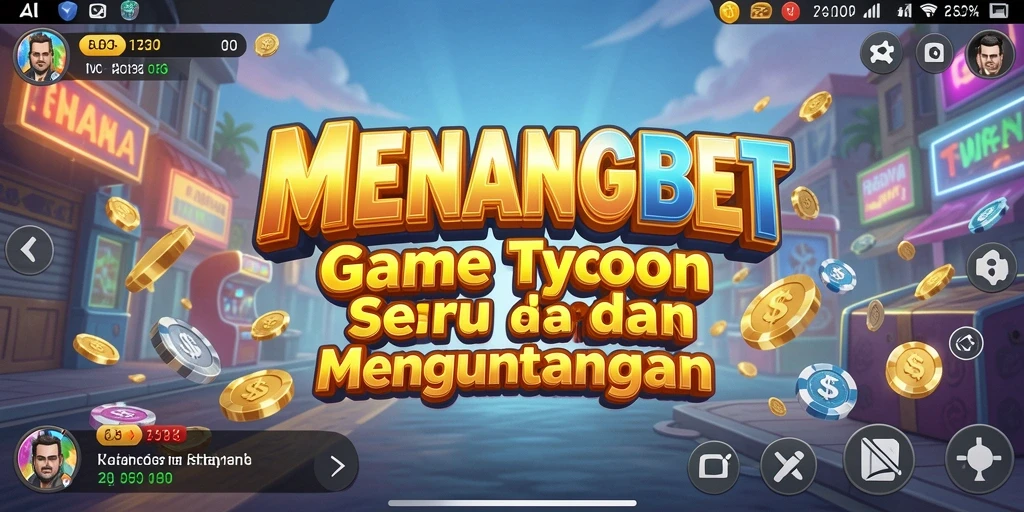 Tampilan gameplay <strong>MENANGBET</strong> yang menarik dengan elemen Tycoon.