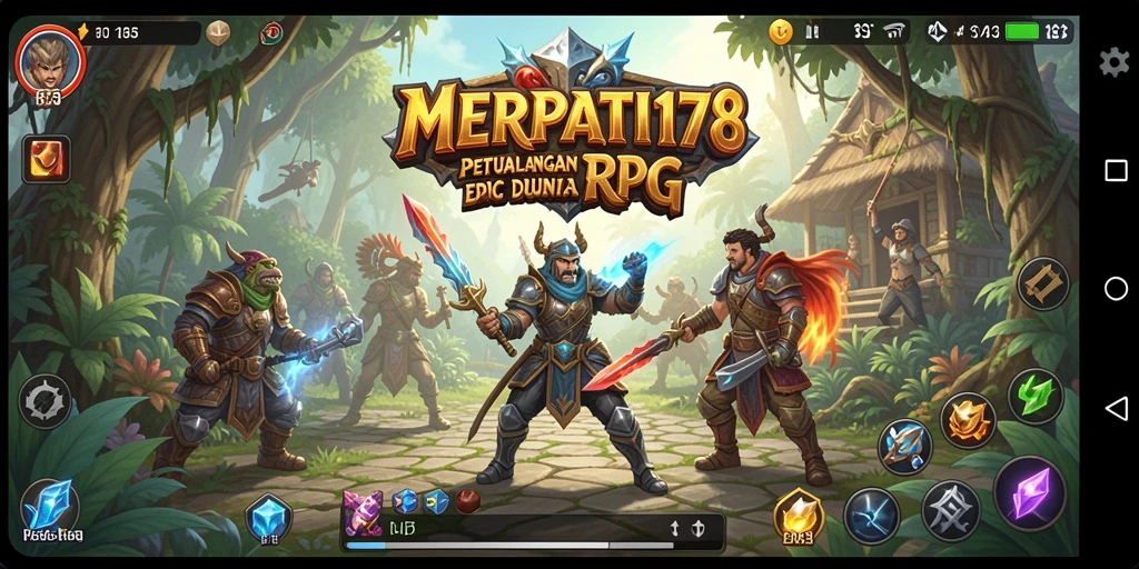 Tampilan visual yang menakjubkan dari gameplay MERPATI178.