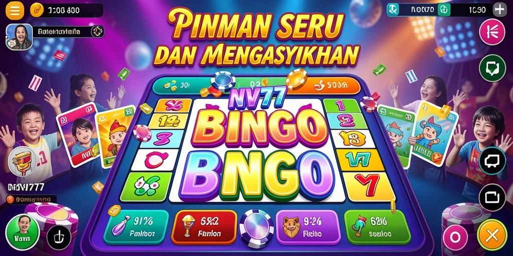 Tampilan gameplay NV77 menampilkan keseruan main Bingo.