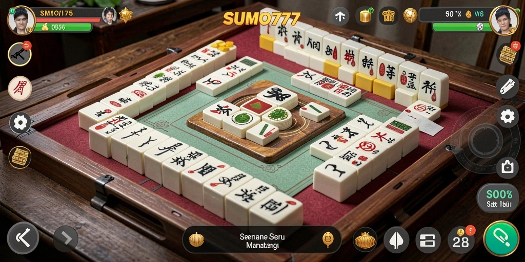 Tampilan gameplay menarik dari permainan Mahjong di SUMO777.